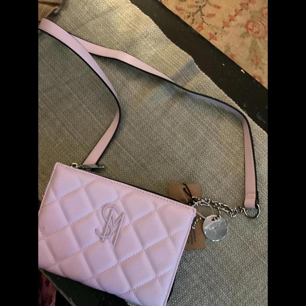 Steve Madden Gentle Lavender Quilted Crossbody Purse - Picture 2 of 12